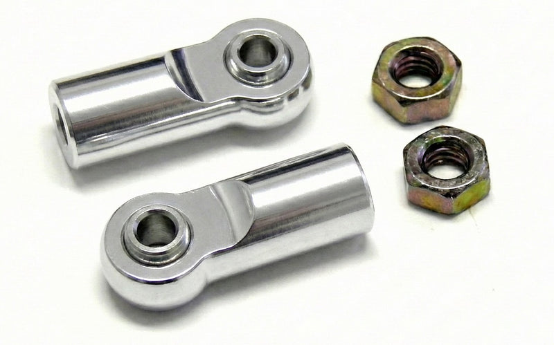 Alloy Ball End (2) 3mm Mounting Hole w/ M4 Thread (2) for Jato Shocks MSR6