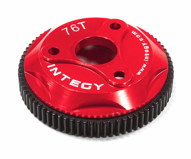 Red 76T Metal Spur Gear for Traxxas Stampede 2WD, Rustler 2WD & Slash