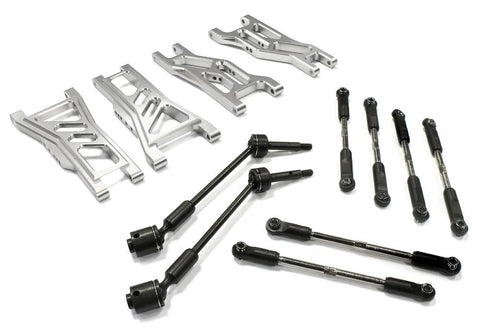 Billet Complete Extended EXT Suspension Set+Drive Shafts for 1/10 Slash 2WD
