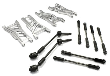 Billet Complete Extended EXT Suspension Set+Drive Shafts for 1/10 Slash 2WD