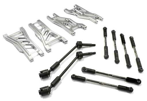 Billet Complete Extended EXT Suspension Set+Drive Shafts for 1/10 Slash 2WD