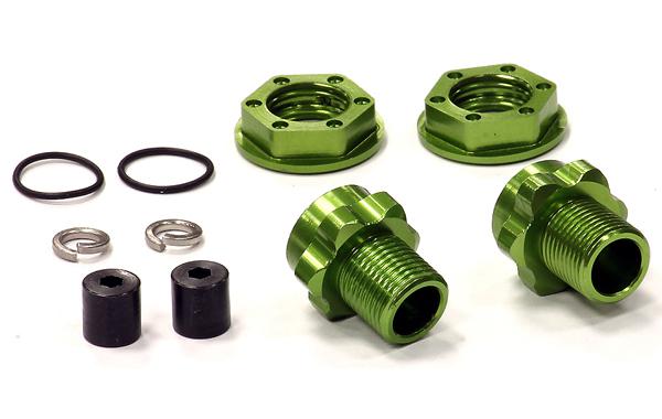 Billet Machined Wheel 17mm Hex Rear Adapter (2) +3mm Offset for Traxxas Jato