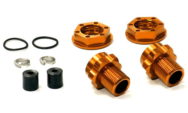 Billet Machined Wheel 17mm Hex Rear Adapter (2) +3mm Offset for Traxxas Jato