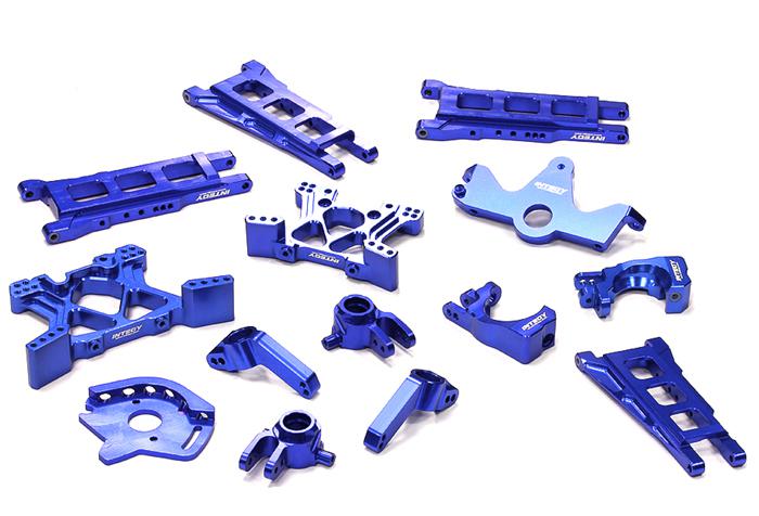 Billet Machined T2 Conversion Kit for 1/10 Stampede 4X4 & Slash 4X4 (non-LCG)