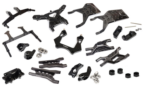 Billet Alloy Complete Black Suspension Upgrade Kit for 1/10 Stampede 2WD Trucks