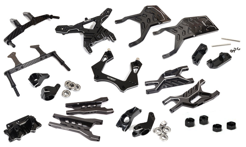 Billet Alloy Complete Black Suspension Upgrade Kit for 1/10 Stampede 2WD Trucks
