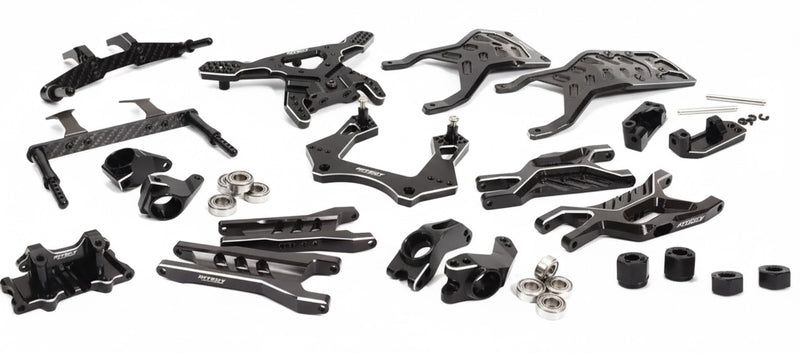Billet Alloy Complete Black Suspension Upgrade Kit for 1/10 Stampede 2WD Trucks