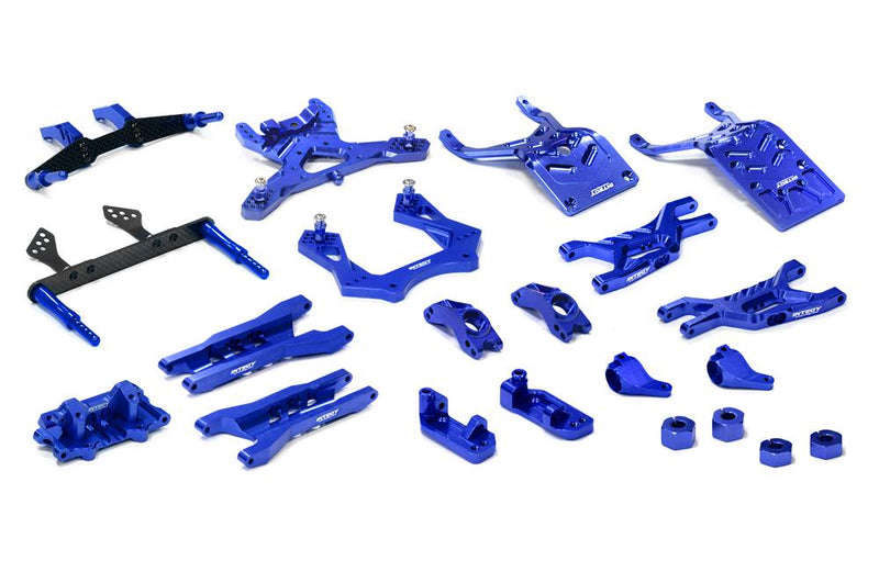 Complete Blue Billet Machined Suspension Upgrade Kit for 1/10 Stampede 2WD