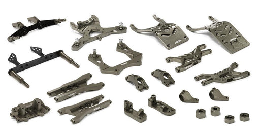 Grey Billet Machined Complete Suspension Upgrade Kit for 1/10 Stampede 2WD