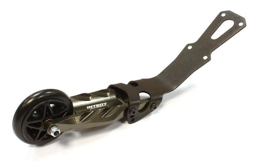 Gray Billet Machined Wheelie Bar for Traxxas Stampede 4X4 1/10 Scale