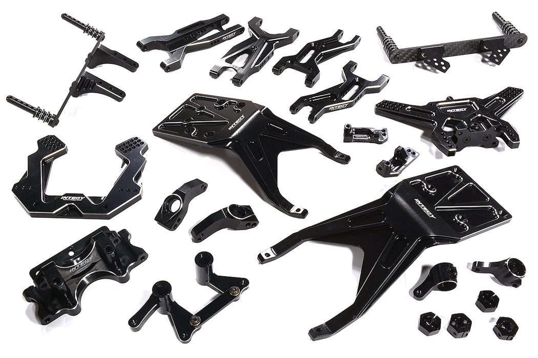 Black Complete Billet Machined Suspension Upgrade Kit for Traxxas 1/10 Slash 2WD