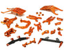 Complete Orange Billet Machined Suspension Upgrade Kit for Traxxas Slash 2WD