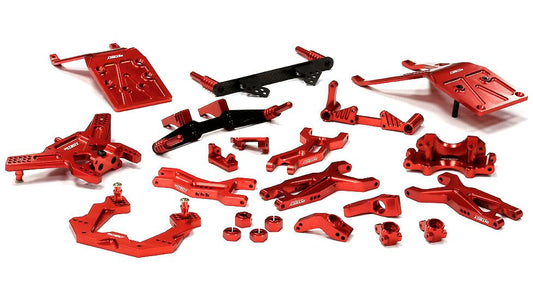 Red Billet Machined Suspension Upgrade Kit for Traxxas Slash 1/10 2WD