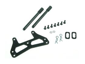 3Racing Front Graphite Bumper Stiffener for Tamiya 1/10 TA05