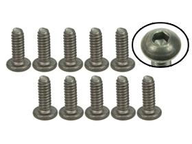 3Racing #4-40 x 5/16 Titanium Button Head Hex Socket - Machine (10 Pcs)