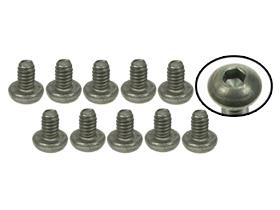 3Racing M2 x 3 Titanium Button Head Hex Socket - Machine (10 Pcs)