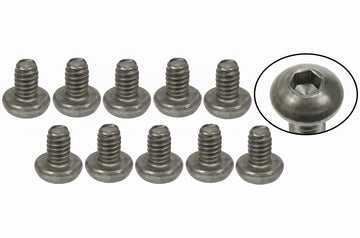 3Racing M2 x 3 Titanium Button Head Hex Socket - Machine (10 Pcs)