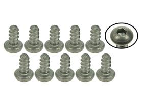 3Racing M2 x 4 Titanium Button Head Hex Socket - Machine (10 Pcs)