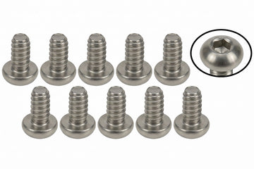 3Racing M2 x 4 Titanium Button Head Hex Socket - Machine (10 Pcs)