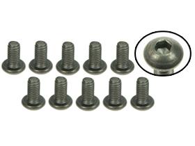 3Racing M3 X 5 Titanium Button Head Hex Socket - Machine ( 10 Pcs )