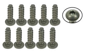 3Racing M3 x 10 Titanium Button Head Hex Socket - Self Tapping (10 Pcs)