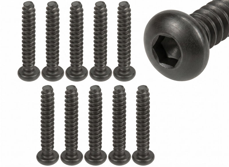 3Racing M3 x 18 Titanium Button Head Hex Socket - Self Tapping (10 Pcs)