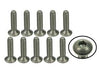 3Racing #4-40 x 1/2 Titanium Flat Head Hex Socket - Machine (10 Pcs)