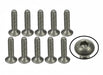 3Racing #4-40 x 1/2 Titanium Flat Head Hex Socket - Machine (10 Pcs)