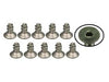 3Racing M2 x 4 Titanium Flat Head Hex Socket - Self Tapping (10 Pcs)