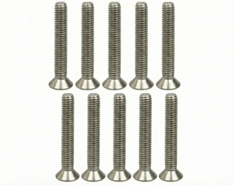 3Racing M2.6 x 18 Titanium Flat Head Hex Socket - Machine (10 Pcs)
